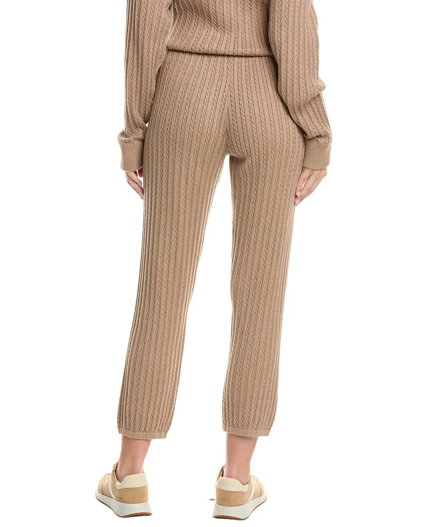 SIMKHAI Cable Cashmere-Blend Jogger Pant