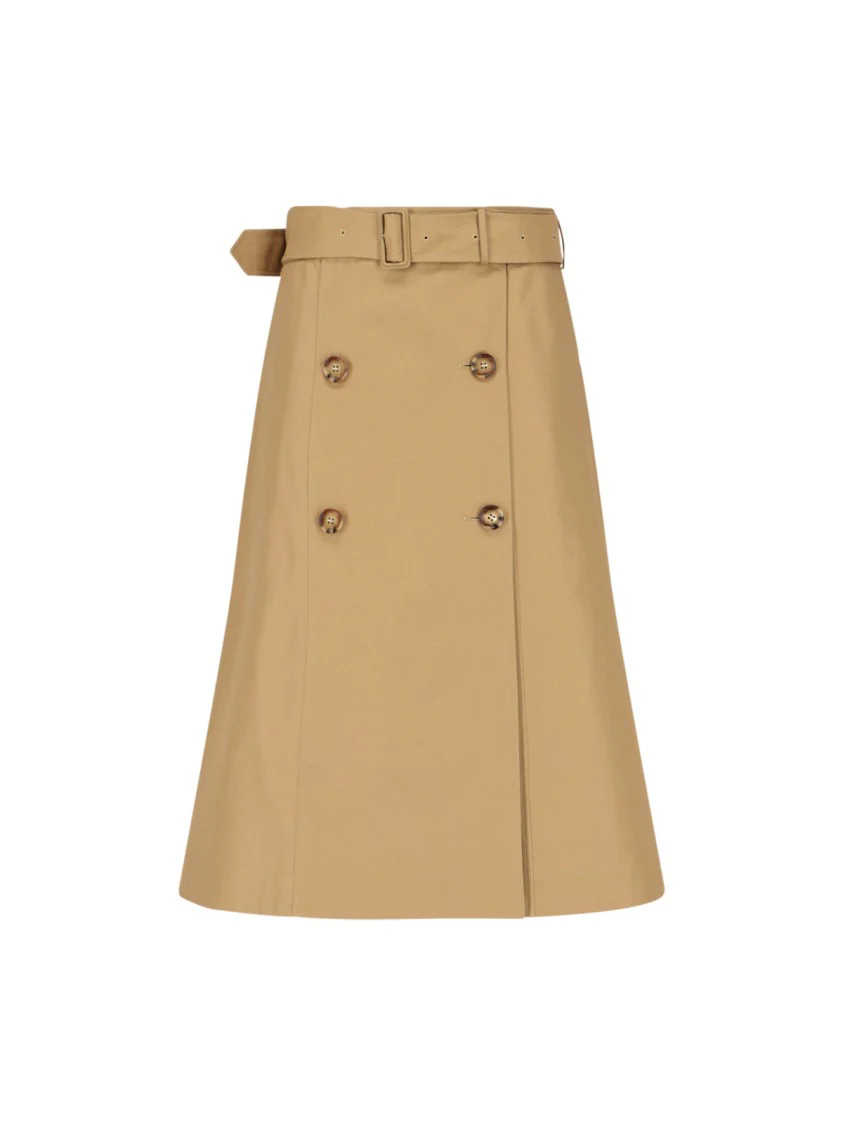 Trench Skirt – Beige