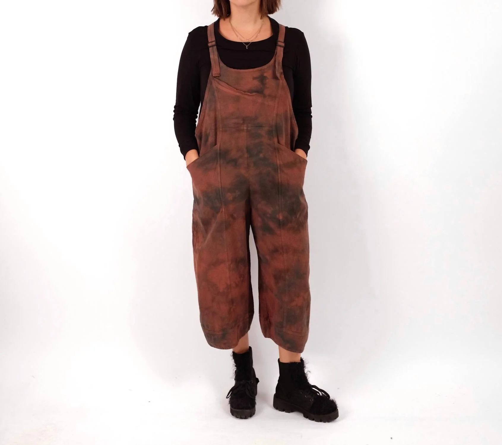 Vernon Wide Leg Overalls In Outback