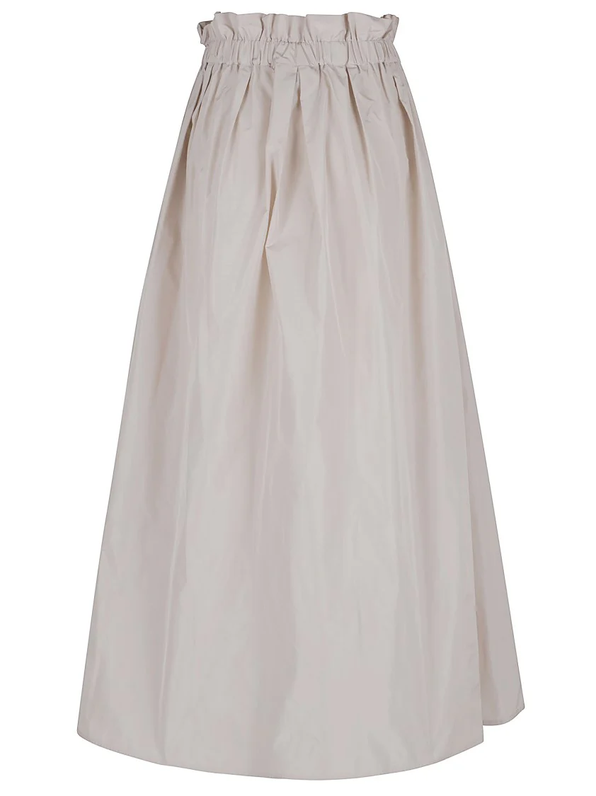 Voluminous Taffeta Skirt With Water-Repellent Treatment And Metal Detail