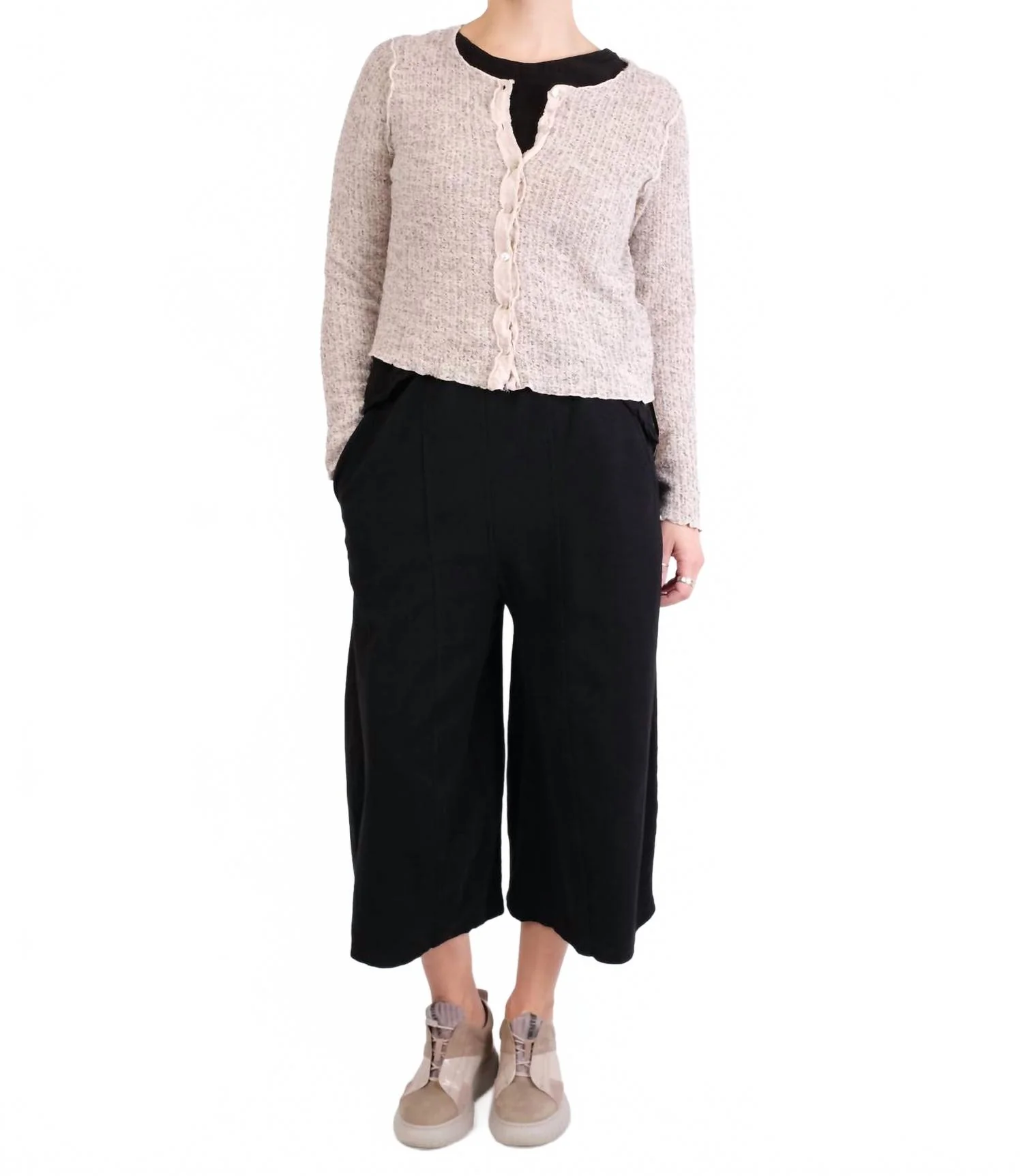 Hobo Wide Leg Pants In Black