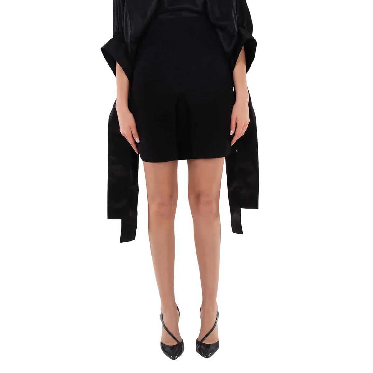 Burberry Front-Slit Detailed Button Skirt