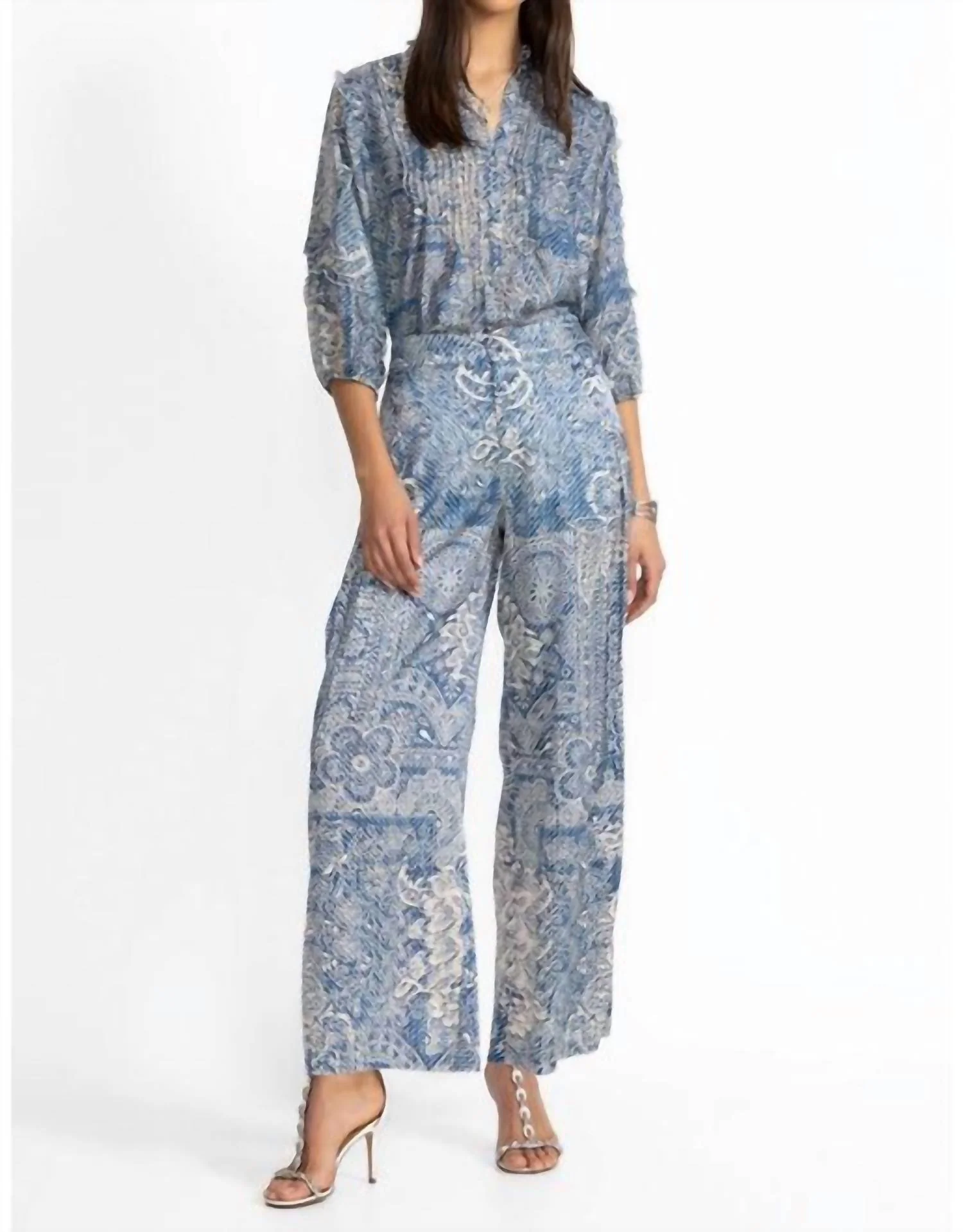 Lauchlen Pant In Denim Print