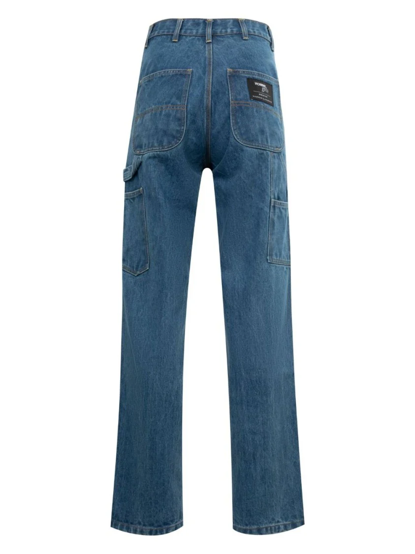 Medium Blue Straight Leg Jeans