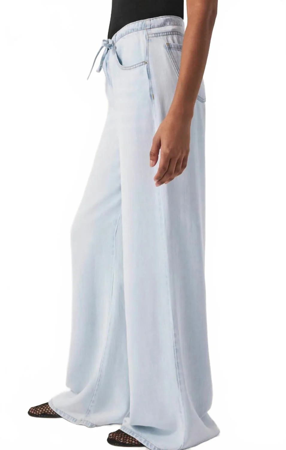 Lounge Denim Pant In Bleached Indigo