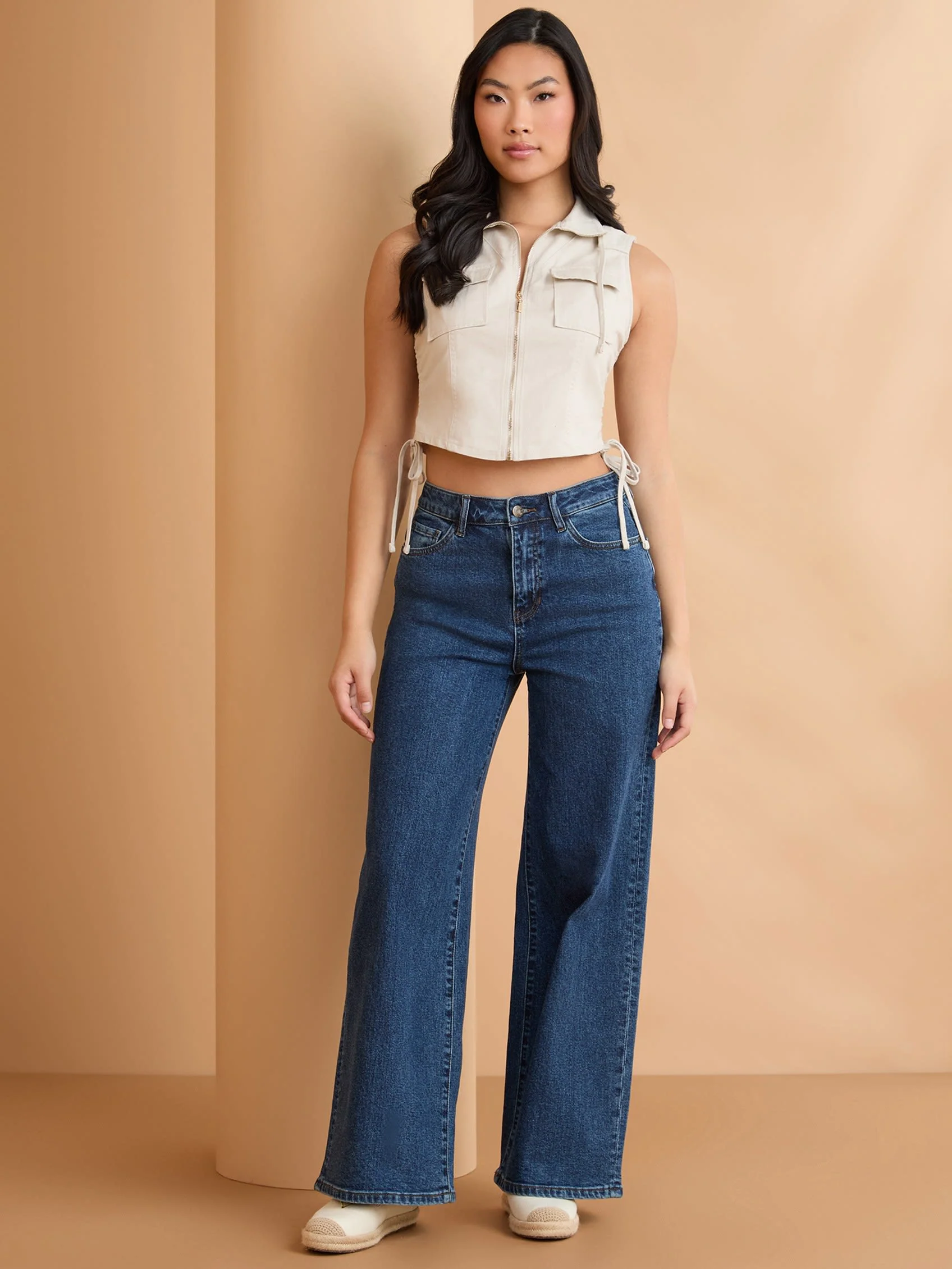 Sandra High-Rise Wide Leg Jeans