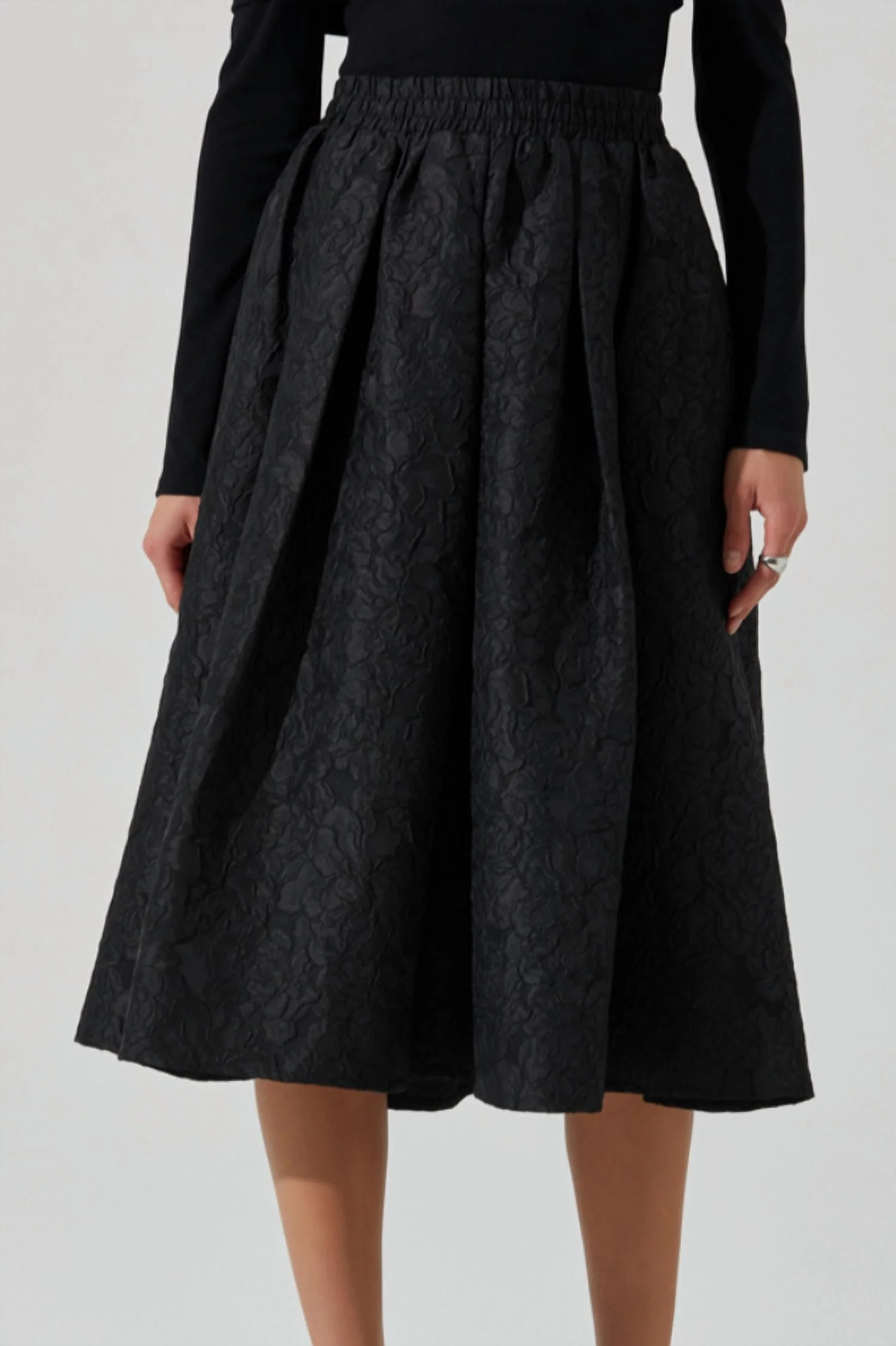 Andolina Damsk Full Skirt In Black