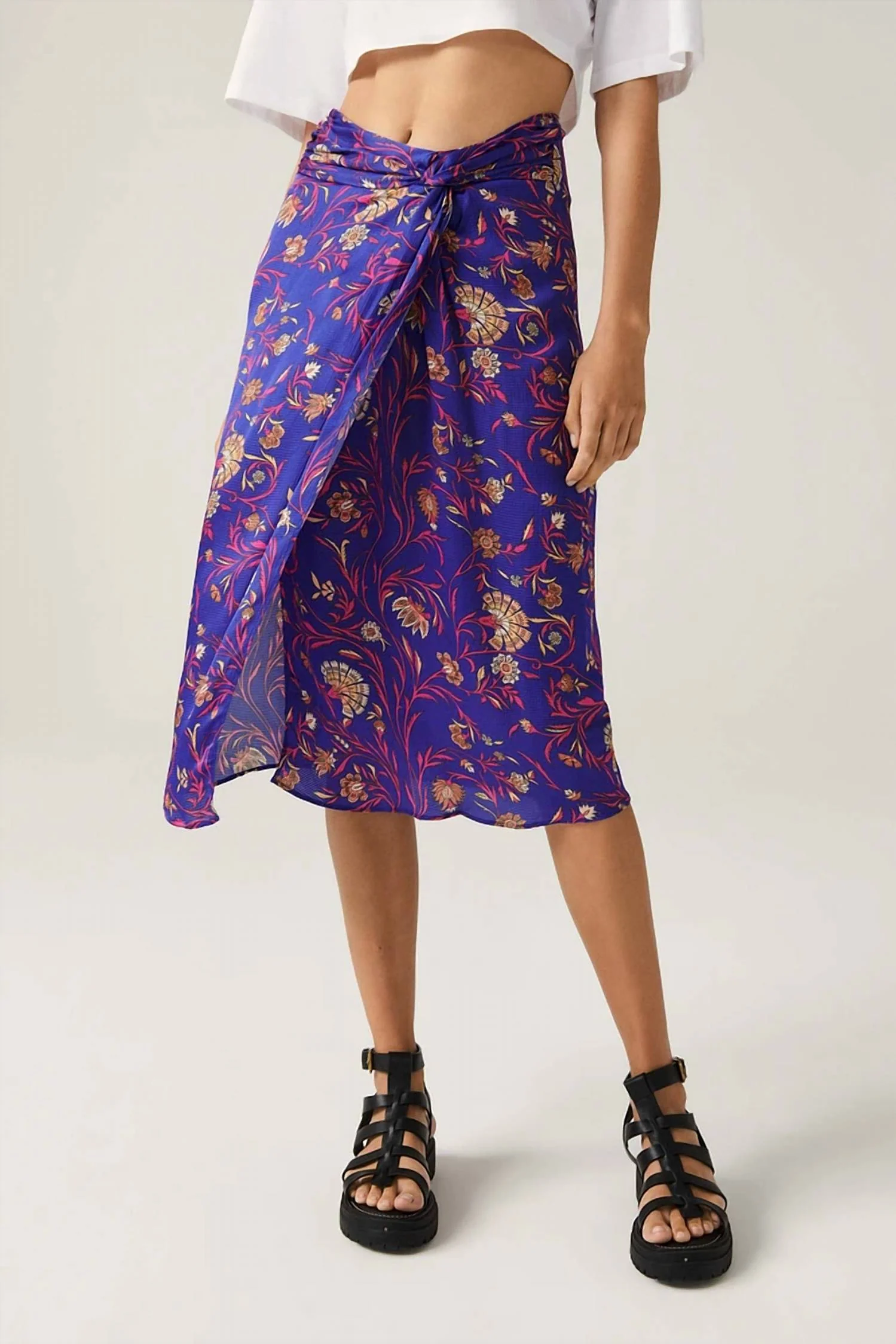 Corso Midi Skirt In Blue