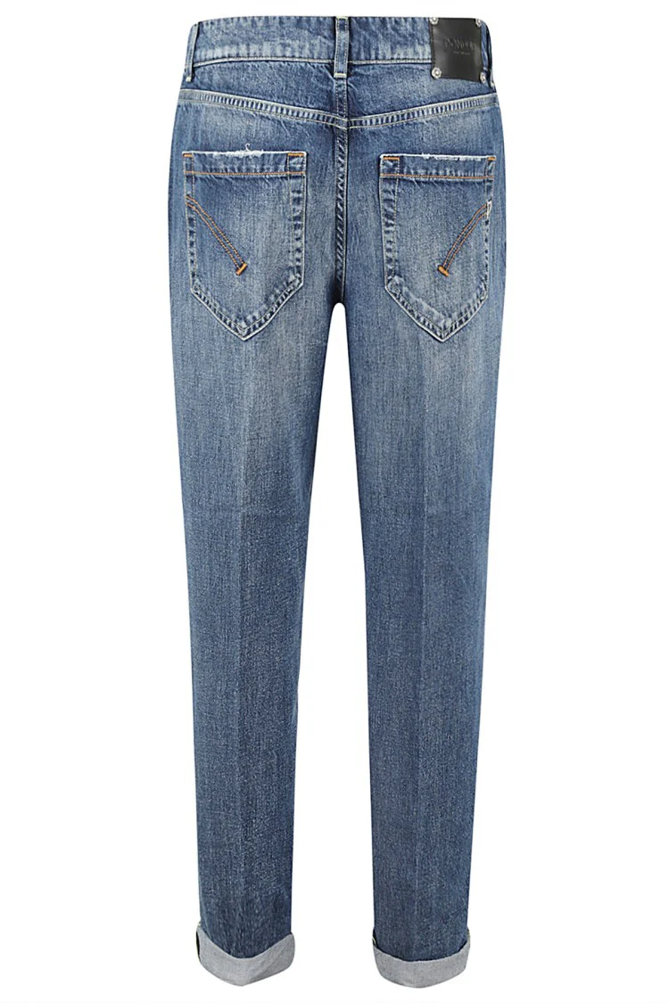 Loose Fit Cropped Denim Jeans