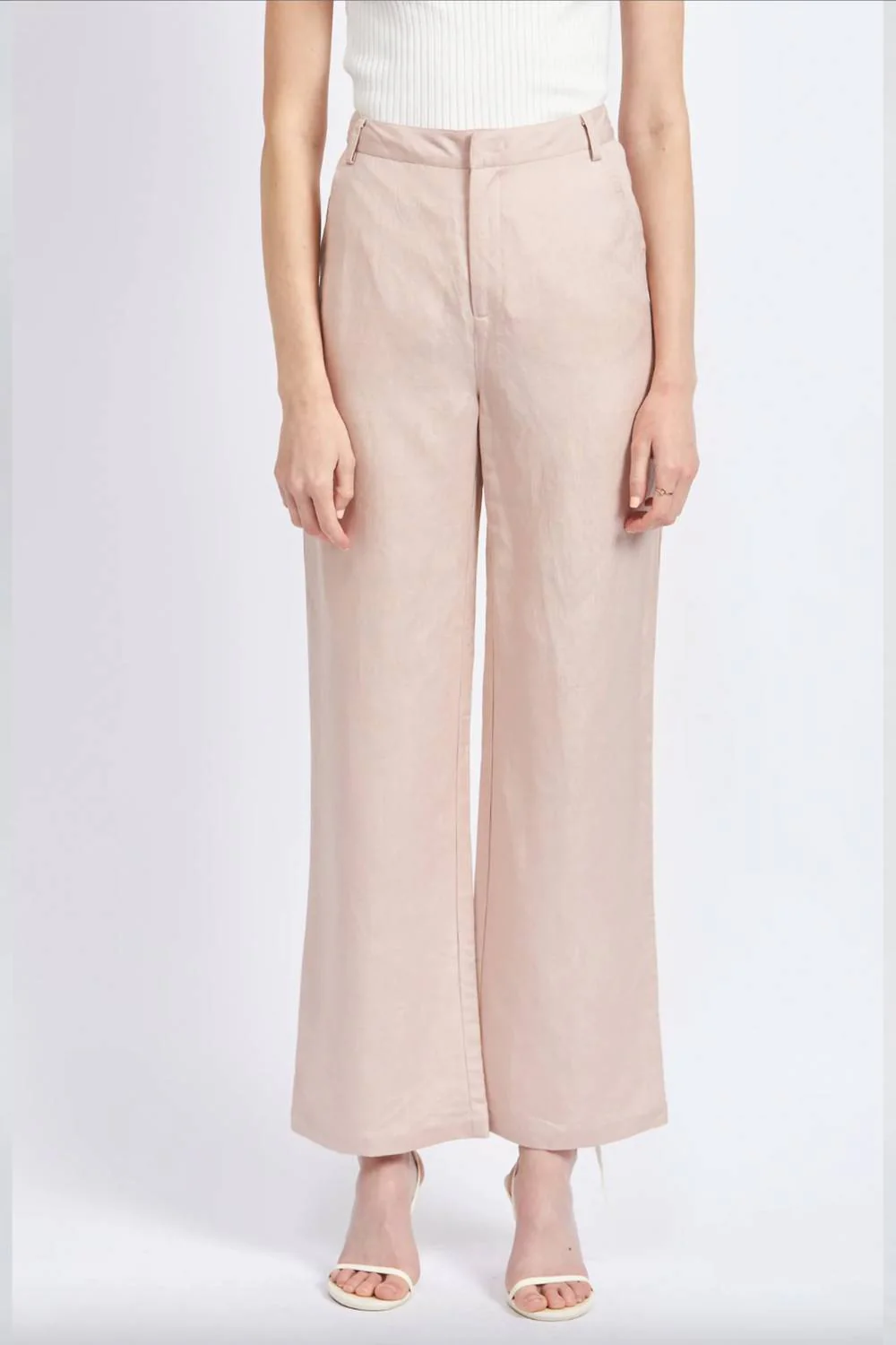 Suzy Linen Pant In Pink