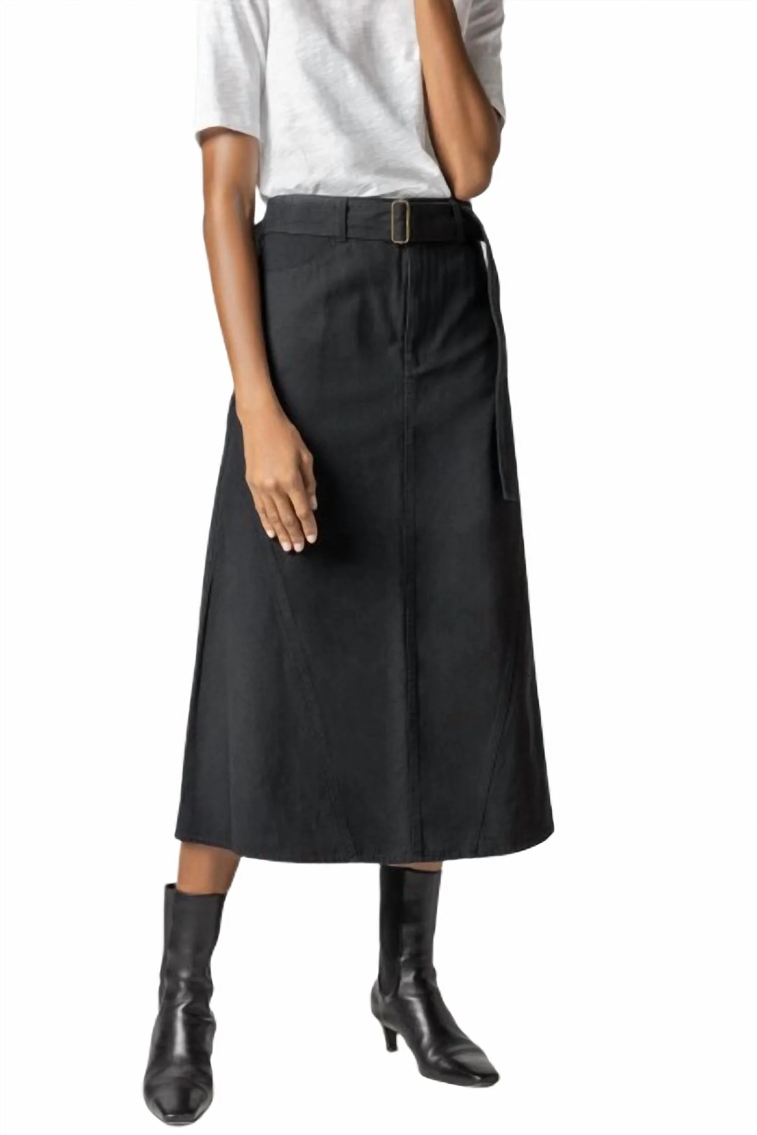 Jean Skirt In Black