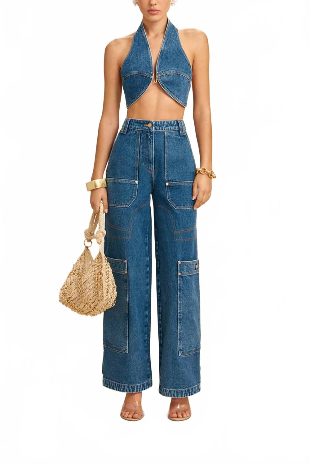Wynn Wide Leg Pant In Indigo