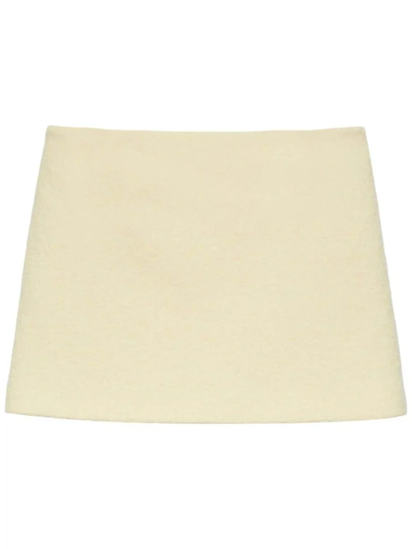 A-Line Mini Skirt With Textured Surface
