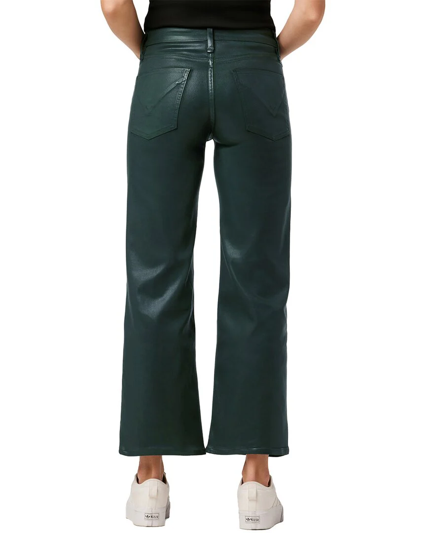 HUDSON Jeans Rosie Coated Scarab Wide Leg Jean