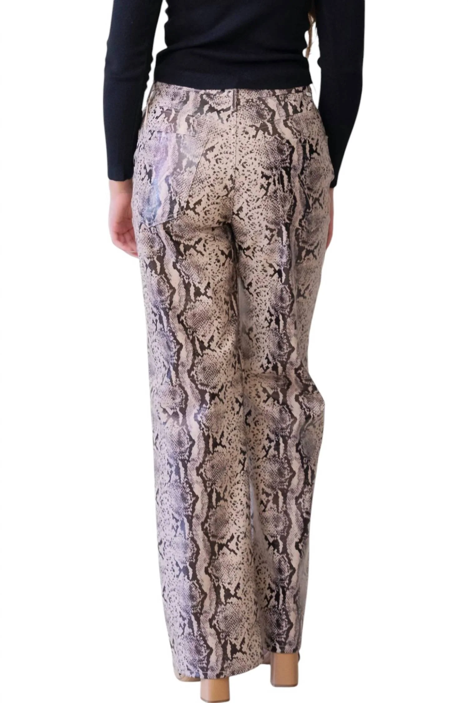 Maven Heel Pants In Snake Print