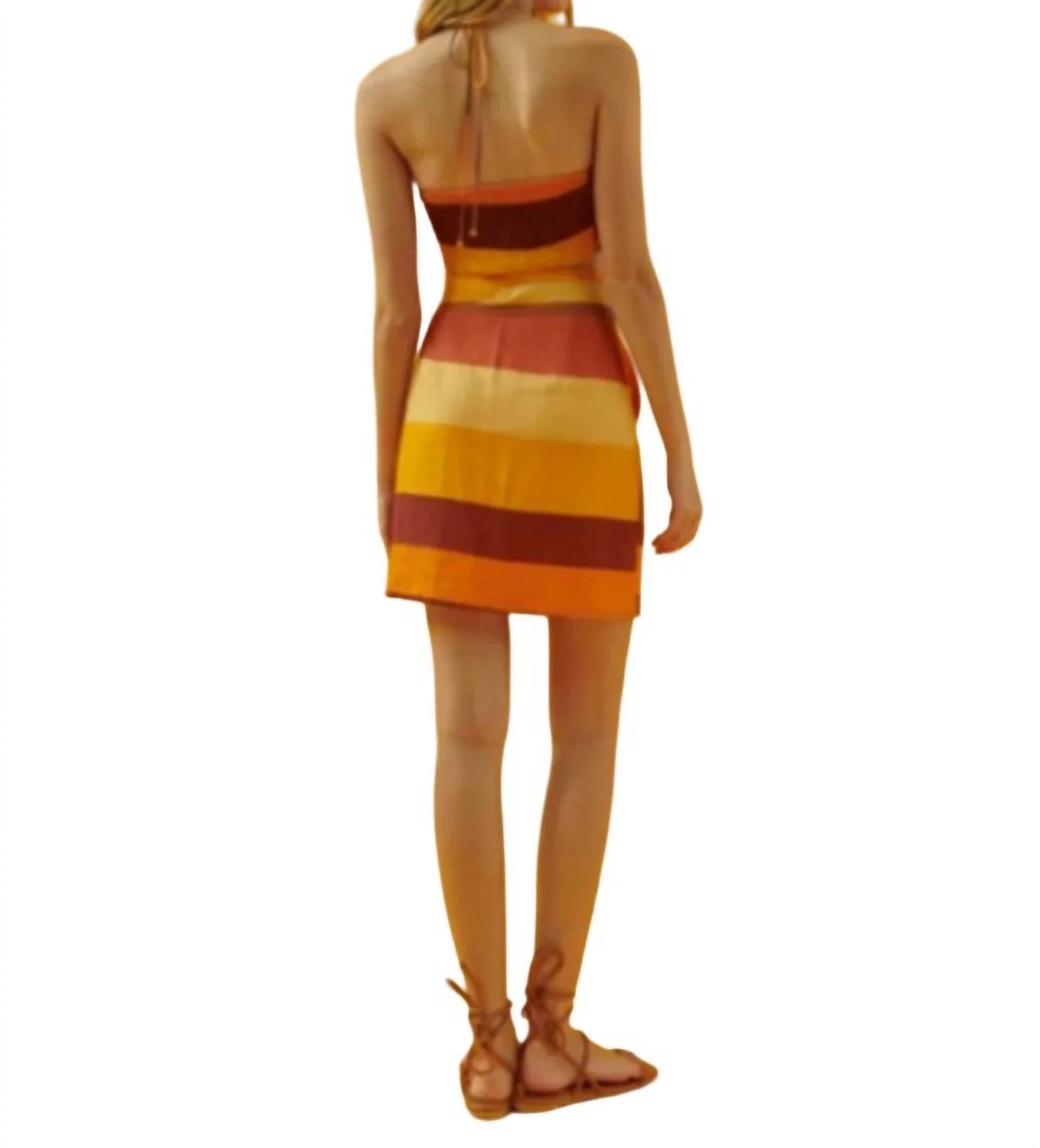 Sasha Skirt In Faded Stripes