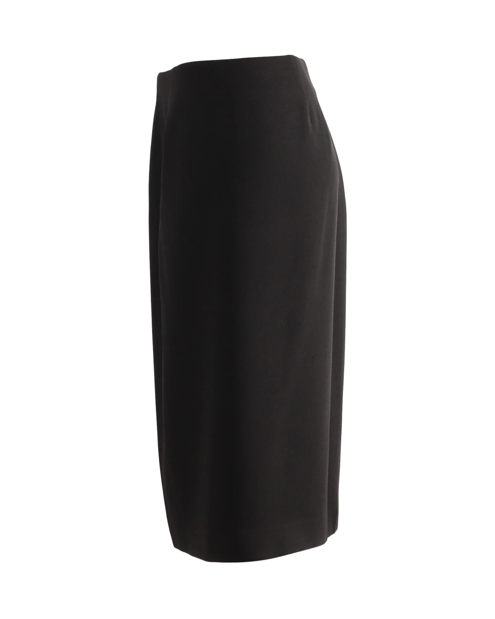 Max Mara Midi Skirt in Black Triacetate