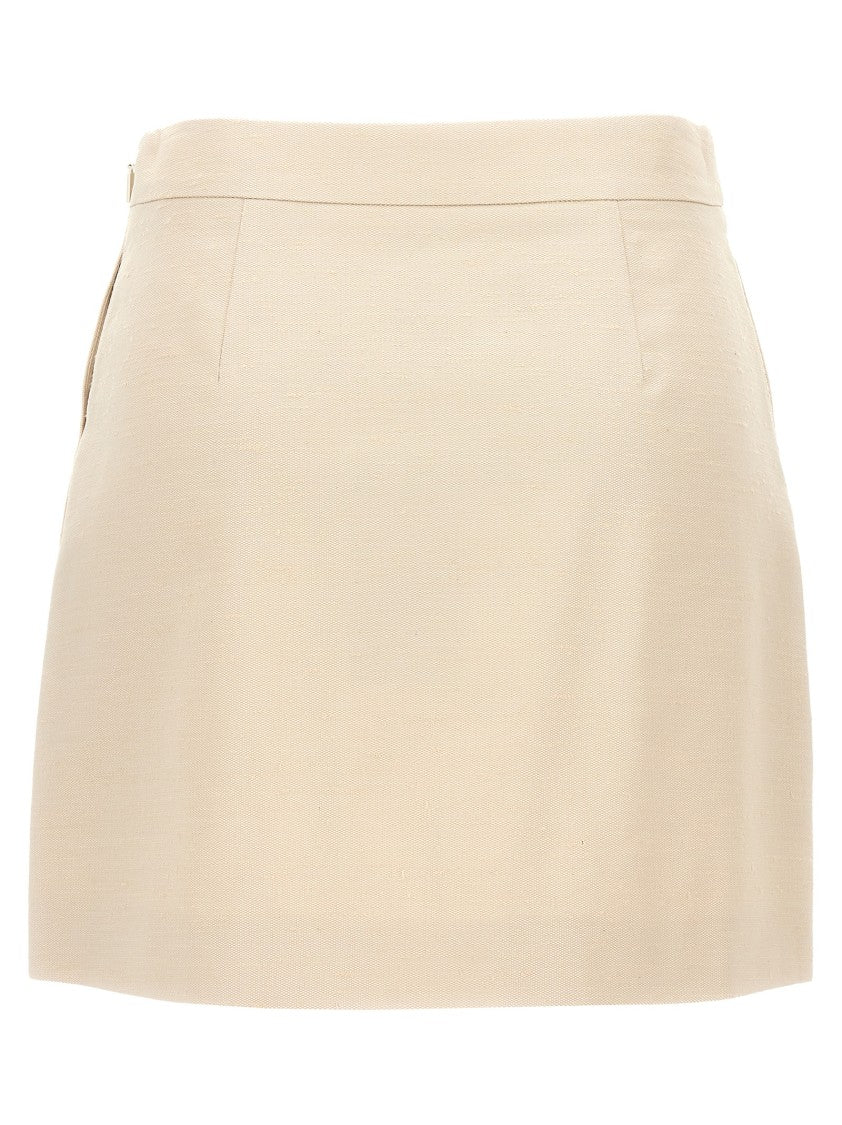 Contrast Trim Skirt