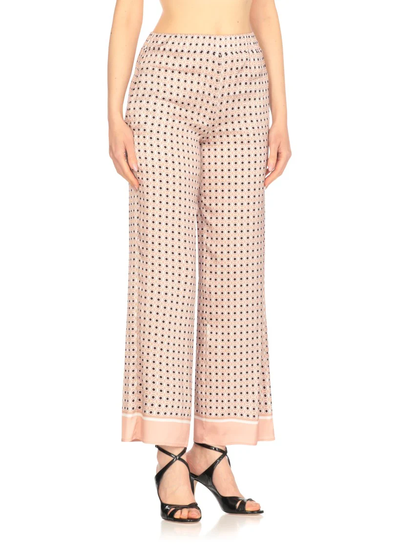 Pink Cashmere Viscose Pants