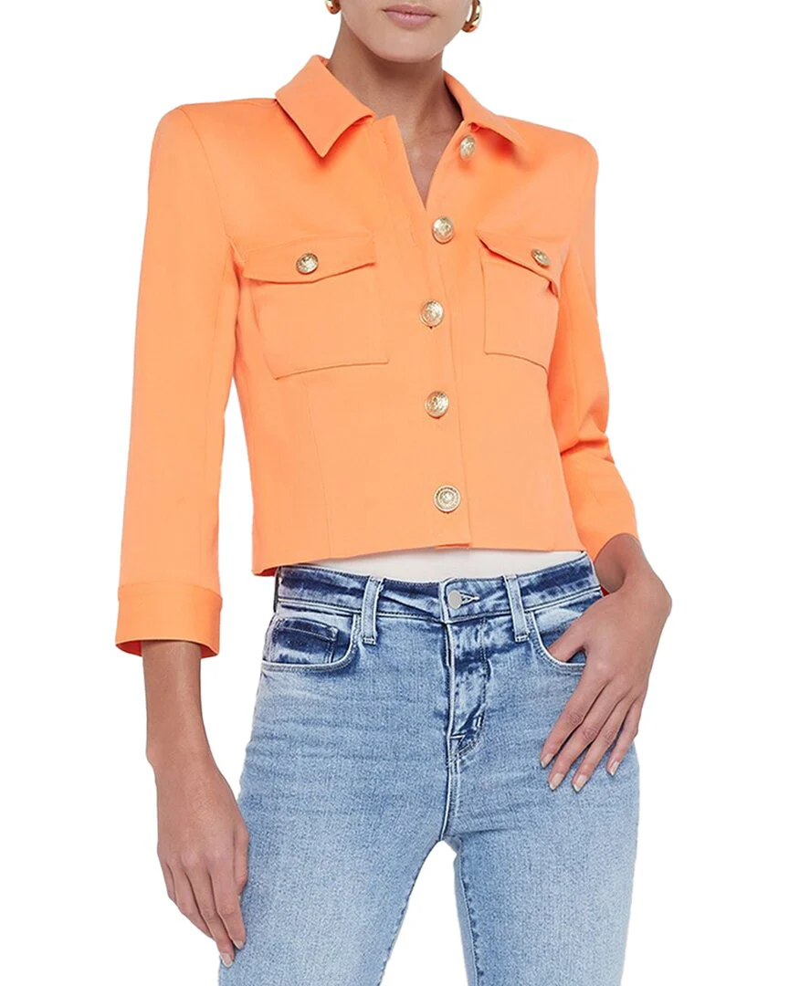 L'AGENCE Kumi Crop Fitted Jacket