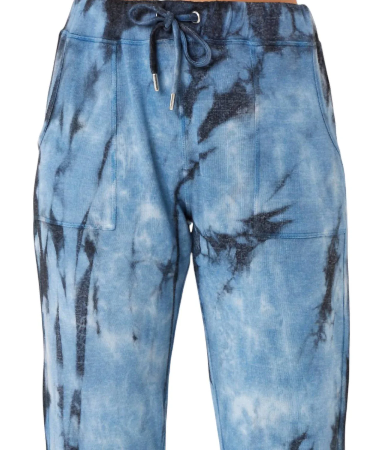 Marble Wash Jogger In Denim