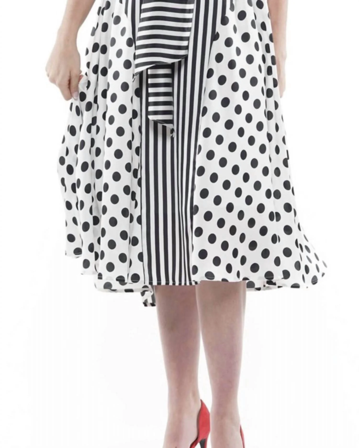 The Peggy Skirt In Black/white