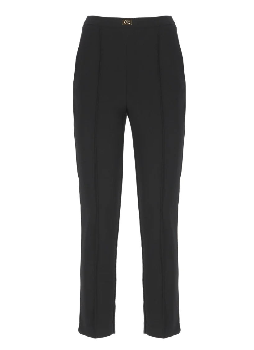 Tailored Black Crêpe Pants