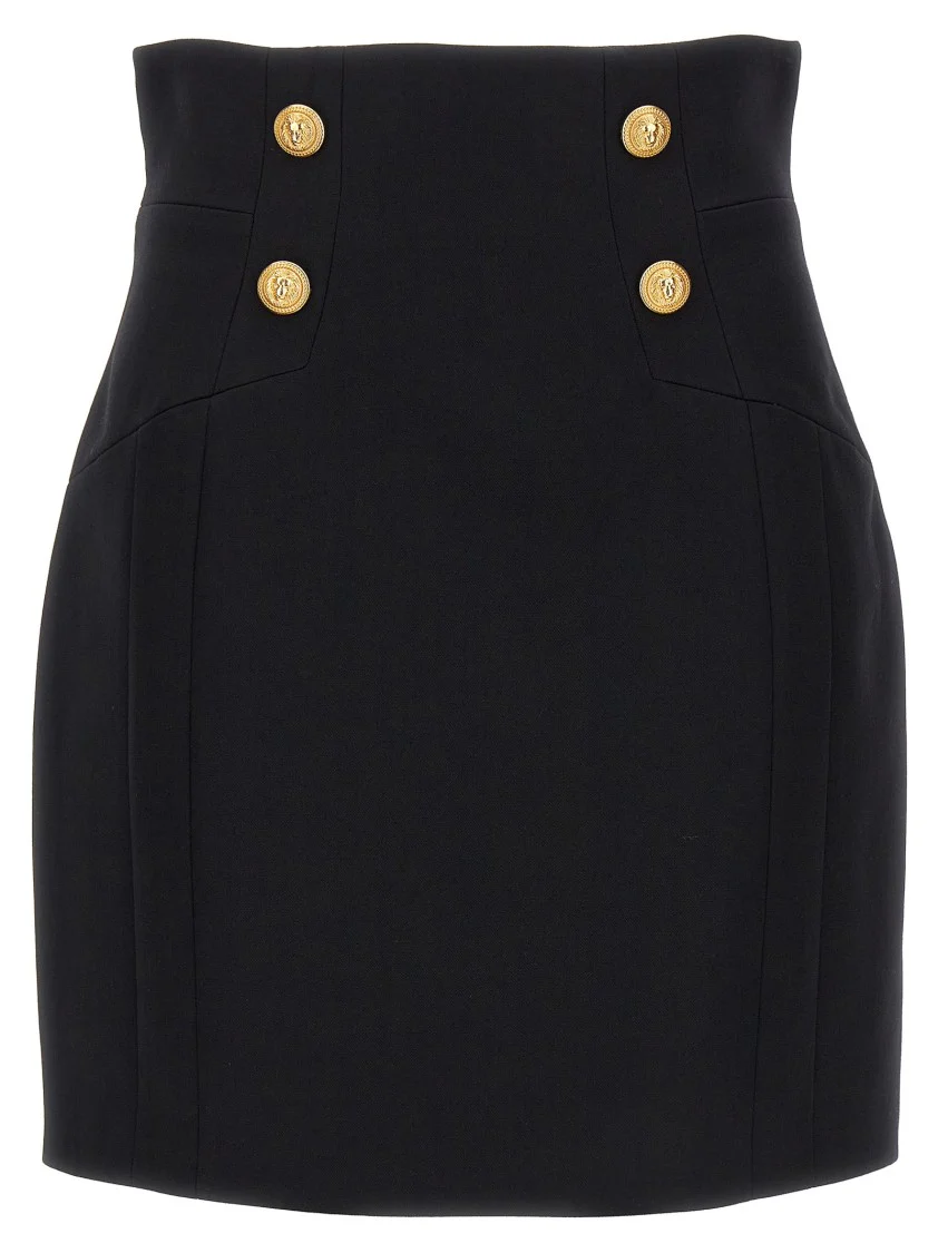 Logo Button Skirt