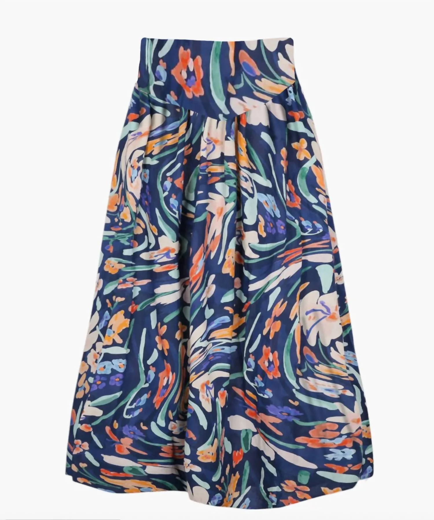 Clavel Skirt Jaleo Azul In Navy Multi