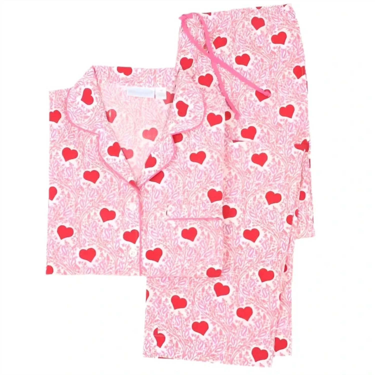 Lotta Love Long Sleeve Pajamas In Pink