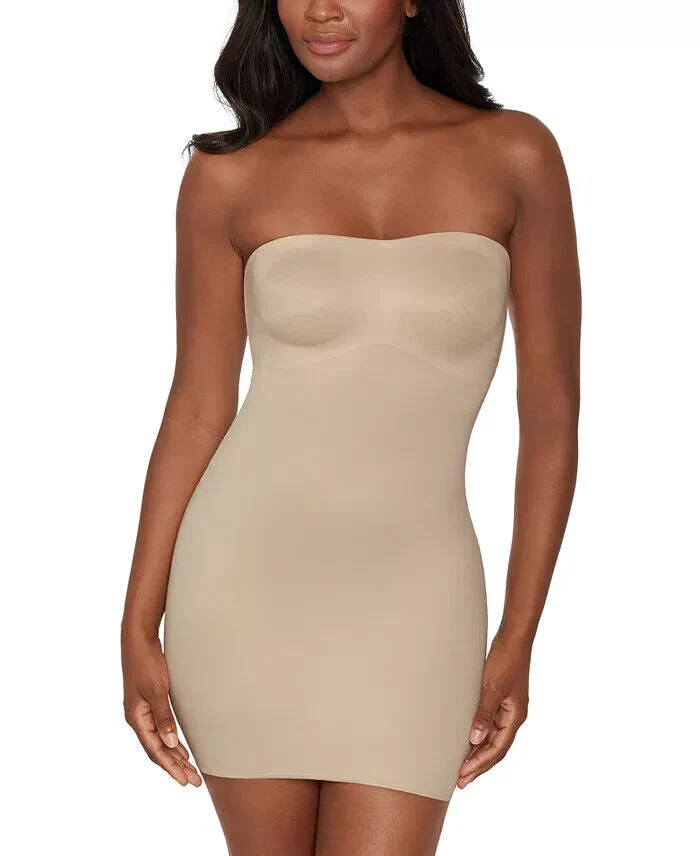 Miraclesuit One Piece Women's Medium Beige Convertible Slip Shapewear VSQ78