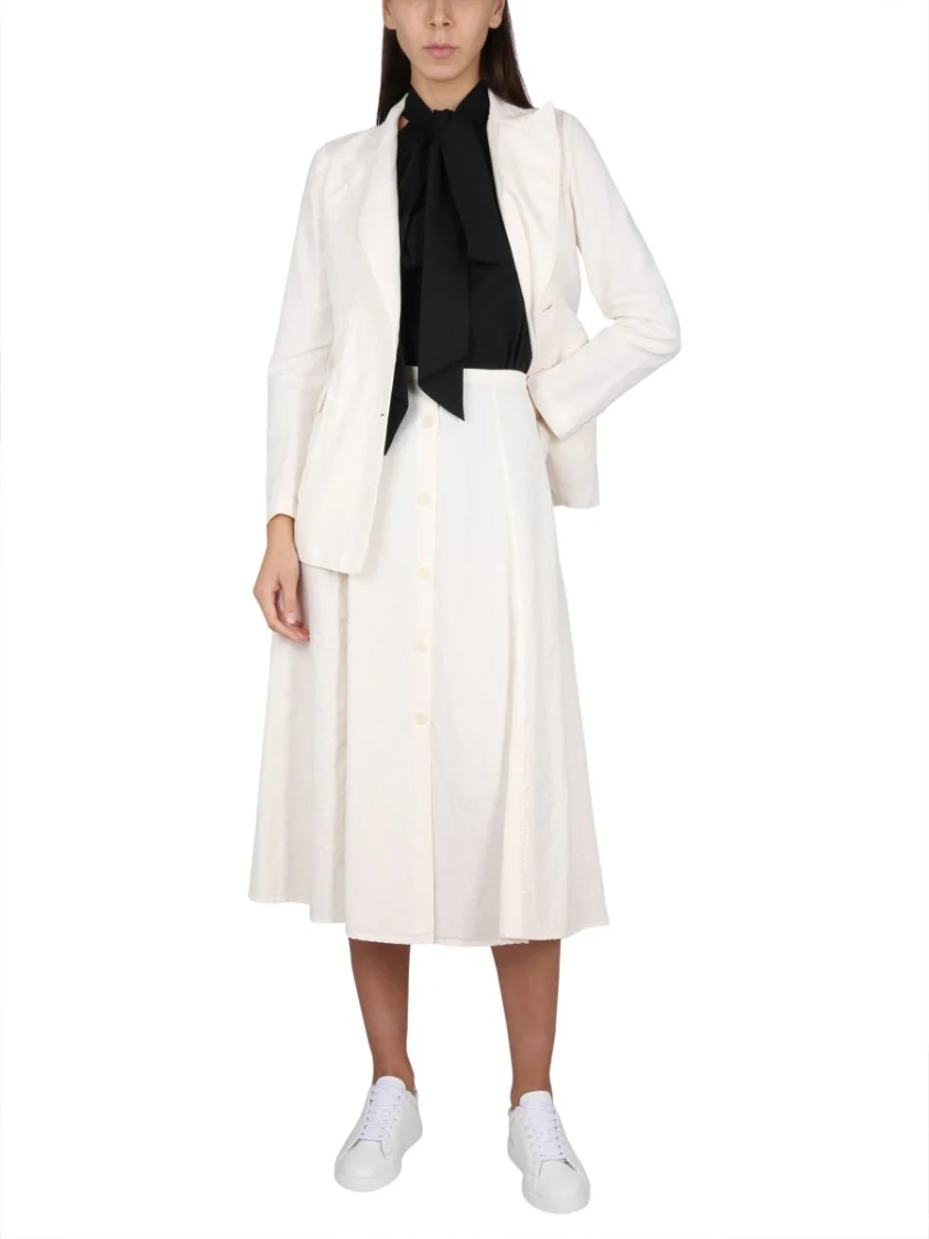 Double-Breasted Jacket With Peaked Lapels