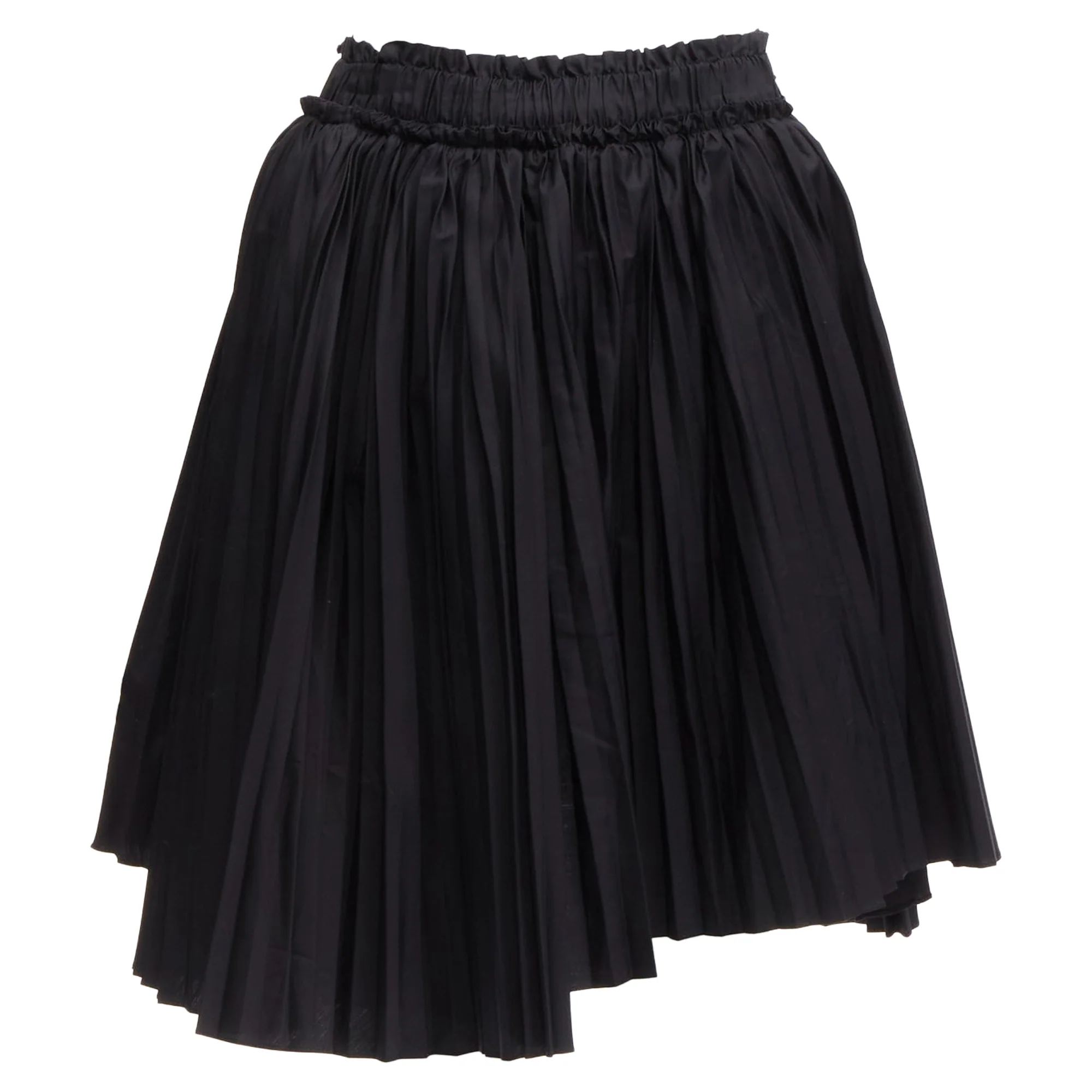 Tod's cotton asymmetric high low pleated skirt