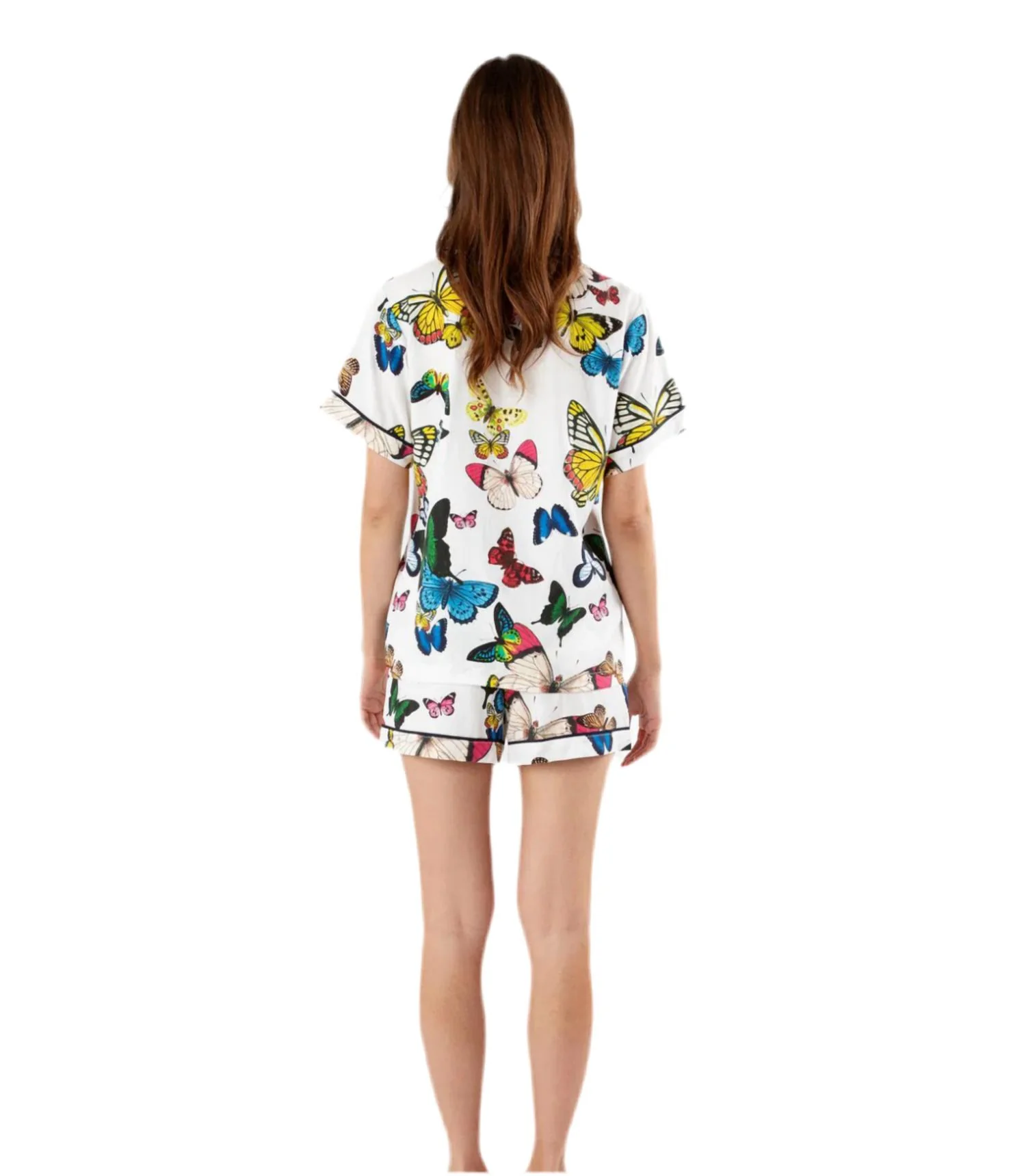 Metamorphosis Shorts Set In White