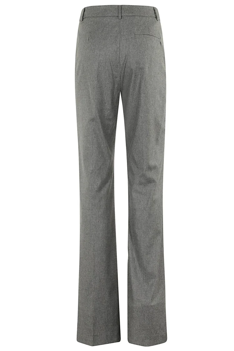 High-Waisted Gray Trousers