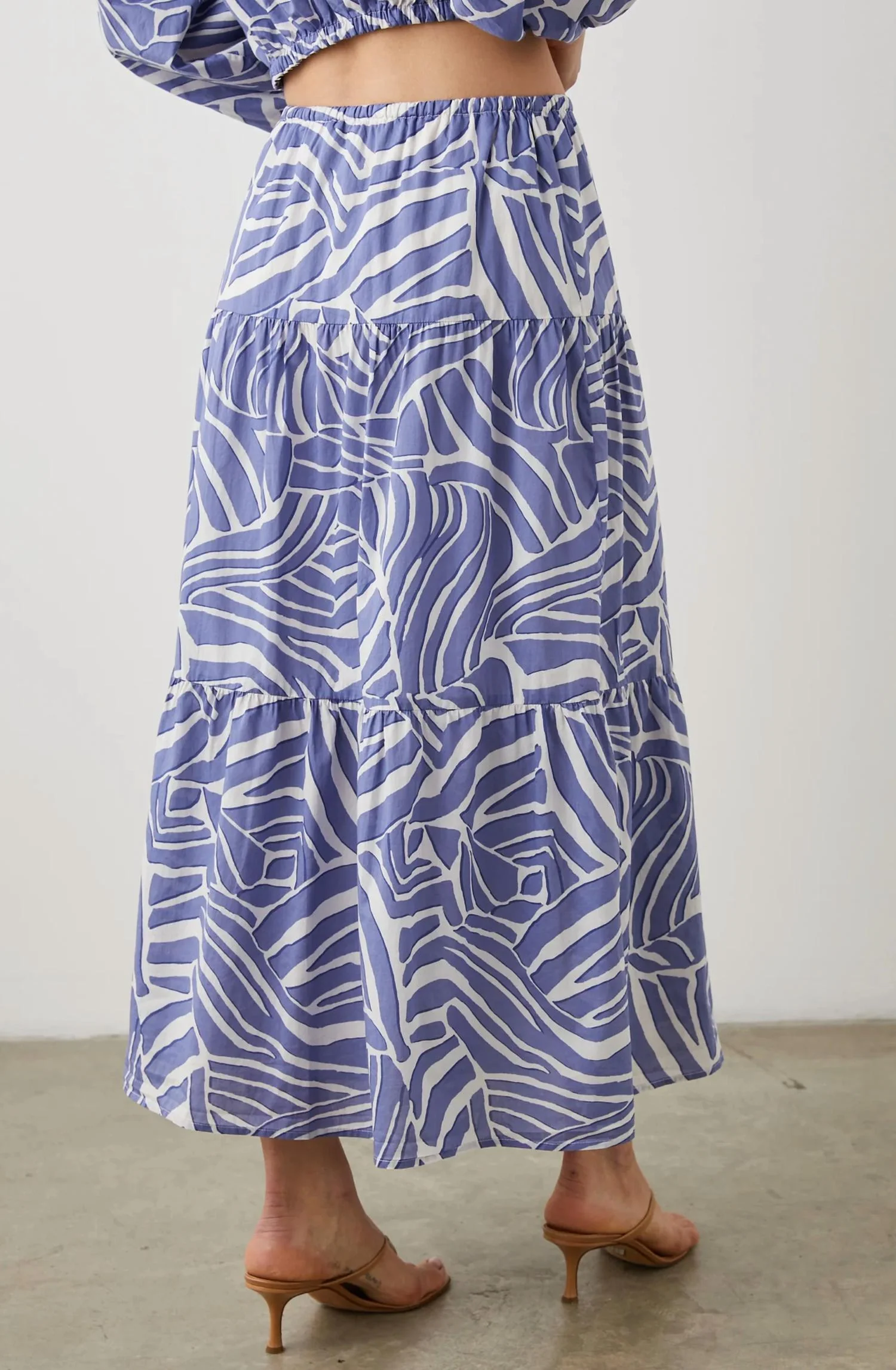 Maria Midi Skirt In Island Waves