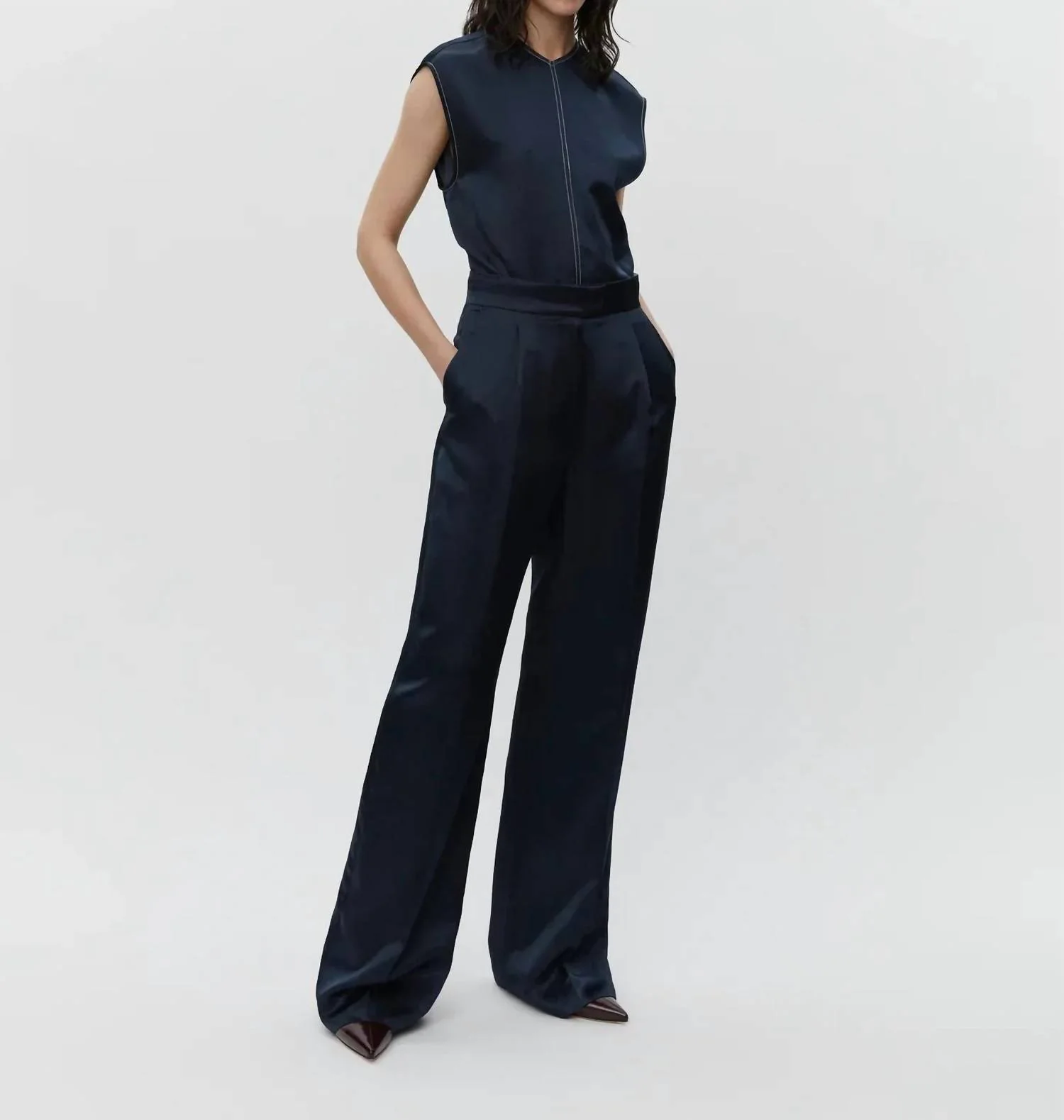 Phoebe Pants In Dark Sapphire