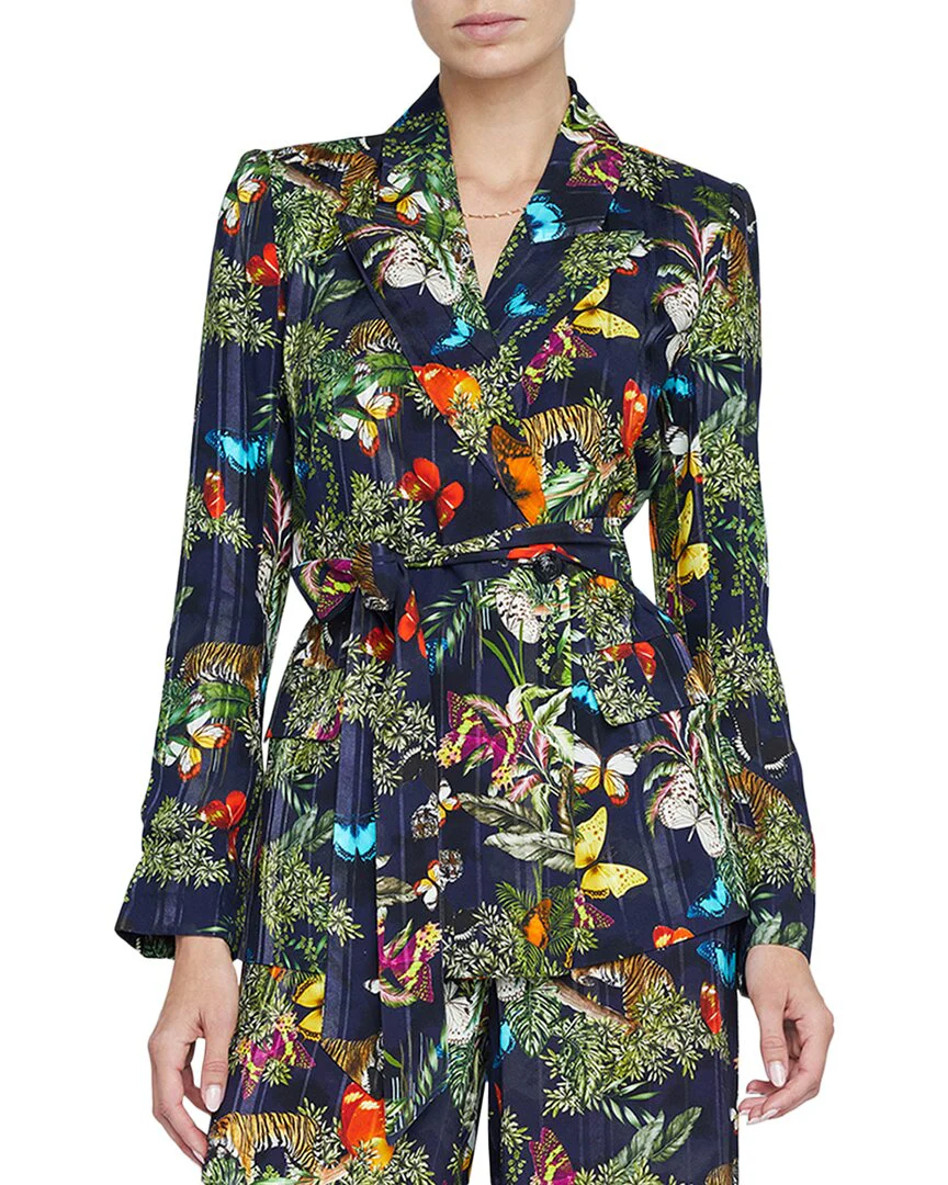 L'AGENCE Jordana Wrap Belted Blazer