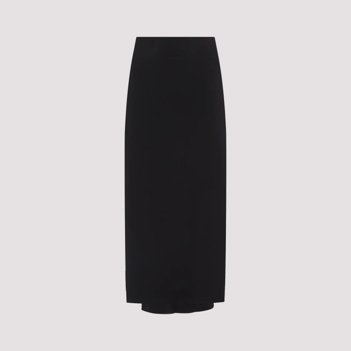 La Jupe Sablier Black Viscose Midi Skirt