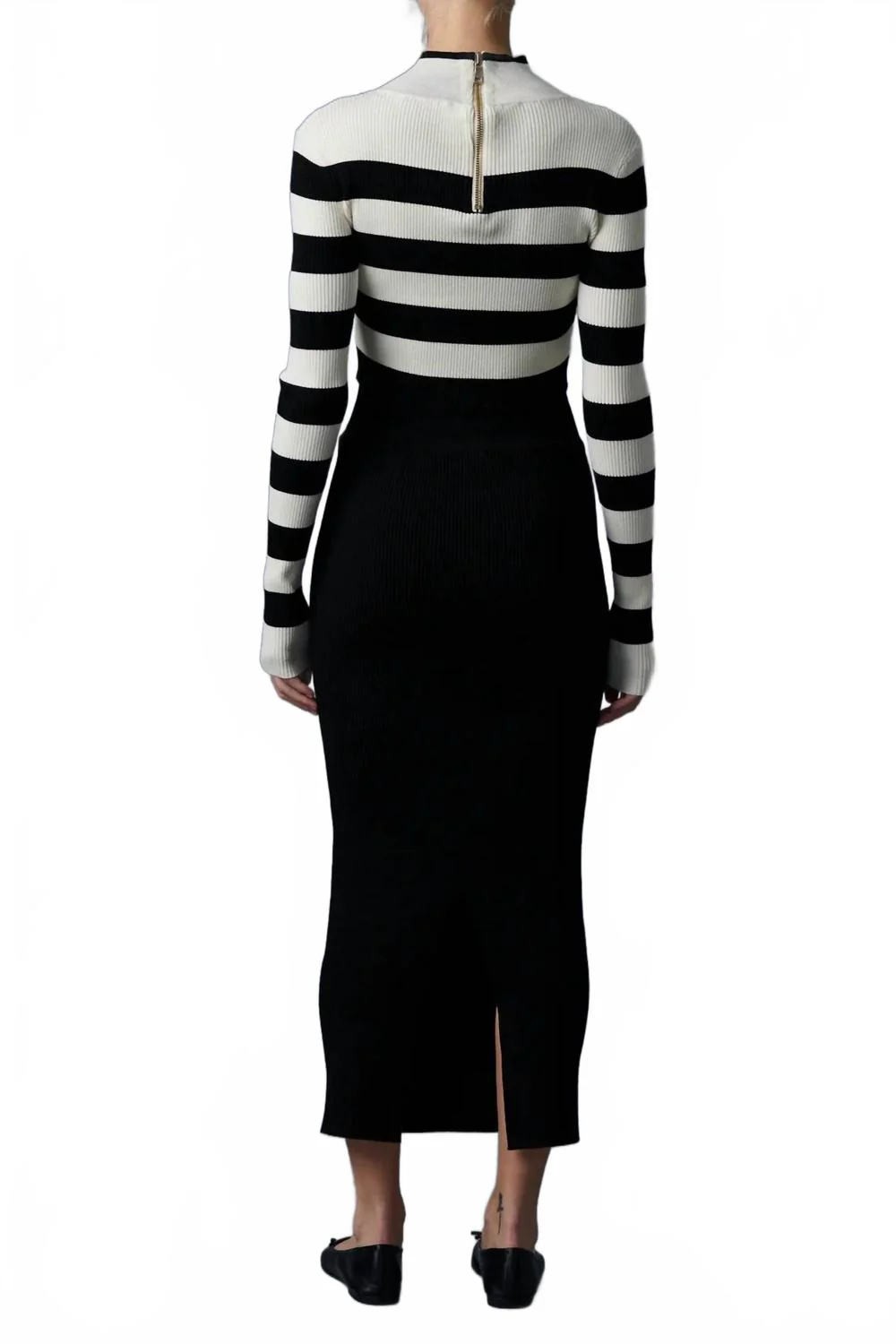 Greet Me Knit Skirt In Black