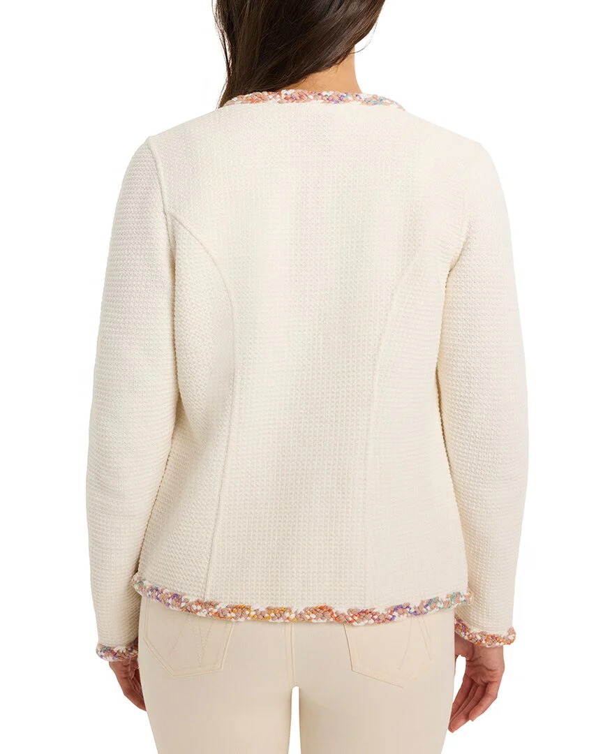NIC + ZOE Mix Trim Knit Jacket