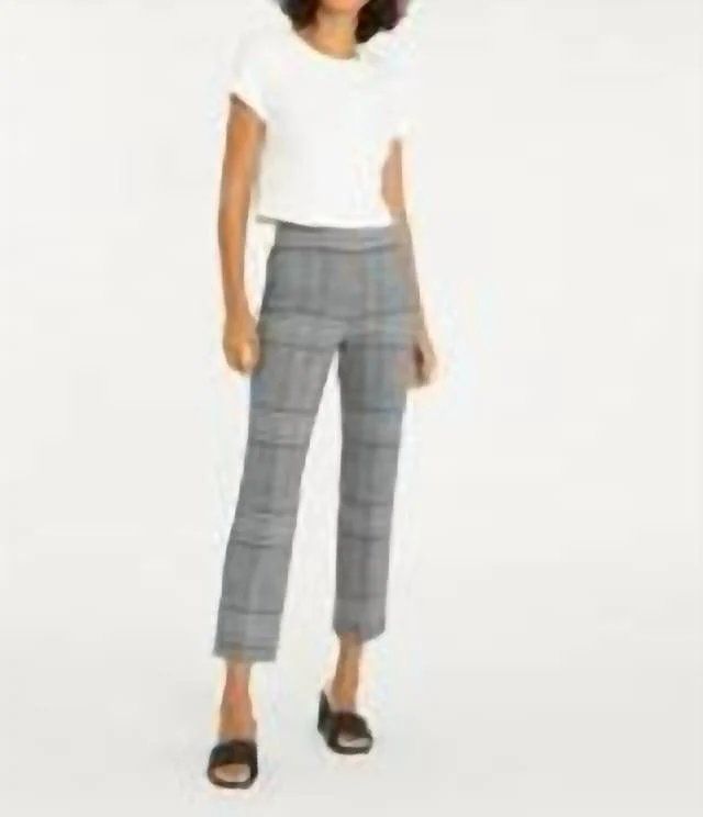 Carnaby Kick Crop In Hannah Plaid