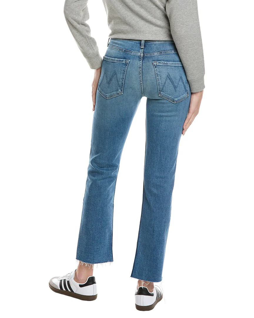 MOTHER The Mid-Rise Rider Flood Fray Monkey In The Middle Straight Leg Jean