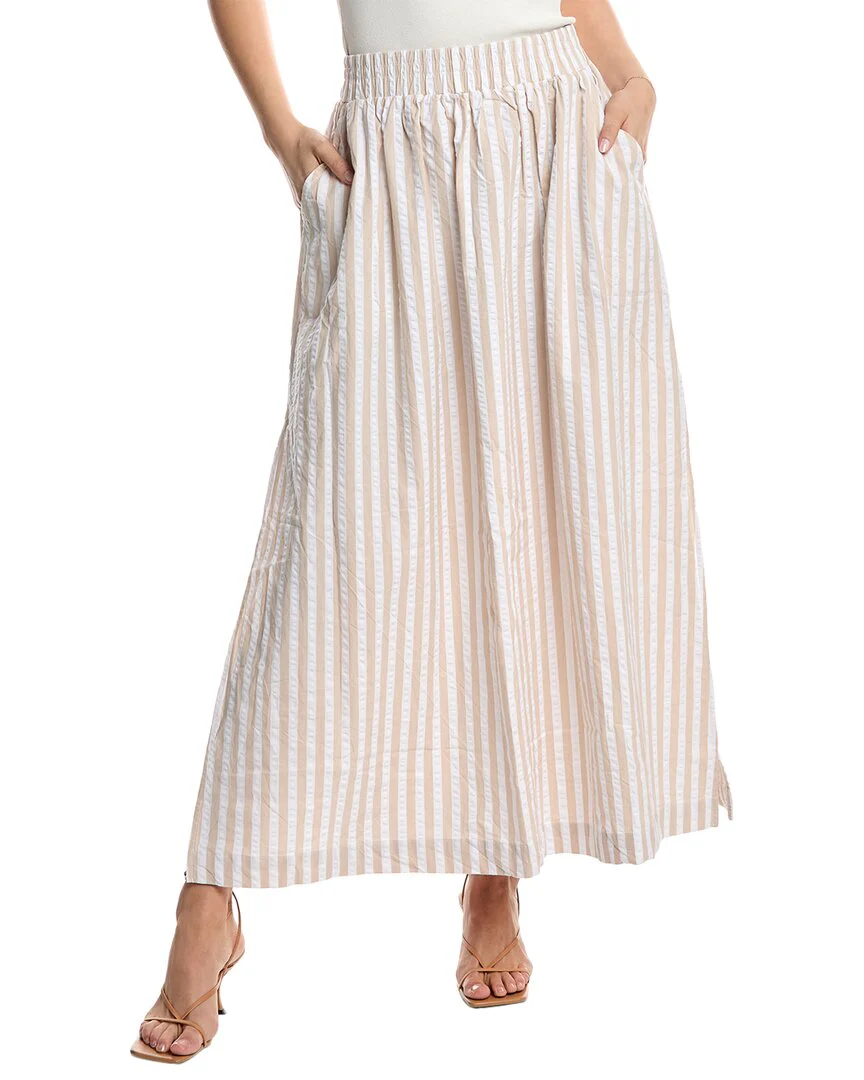 Stateside Puckered Stripe Cropped Pant