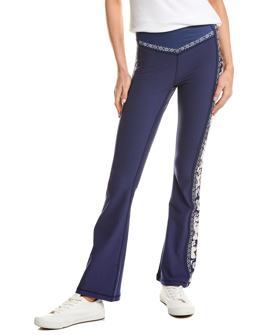 Johnny Was Bee Active High-Waist Sculpting Baby Bell Bottom Legging