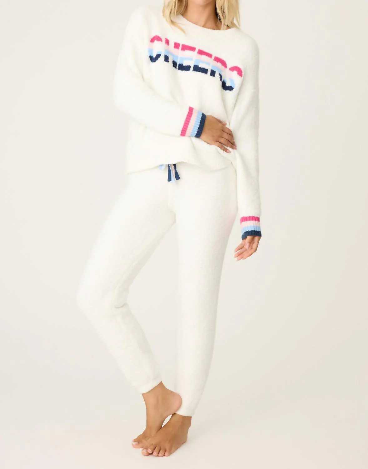 Marshmallow Party Lounge Set In Powder White