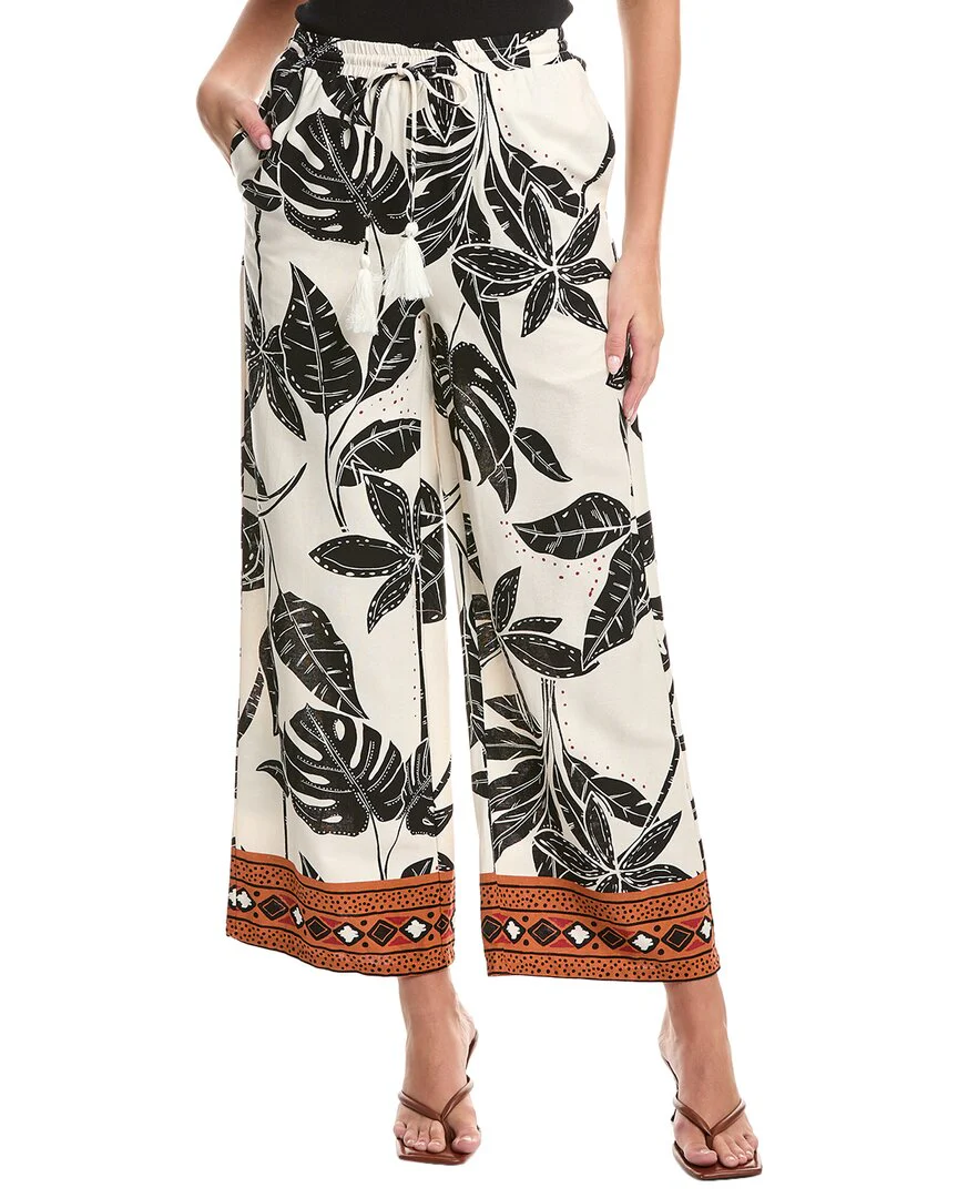 FATE Drawstring Linen-Blend Pant