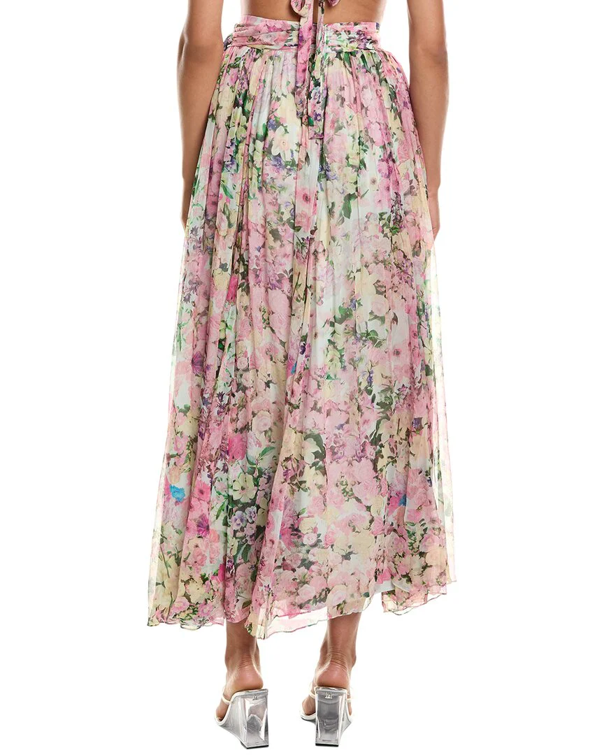 Rococo Sand Silk Maxi Skirt