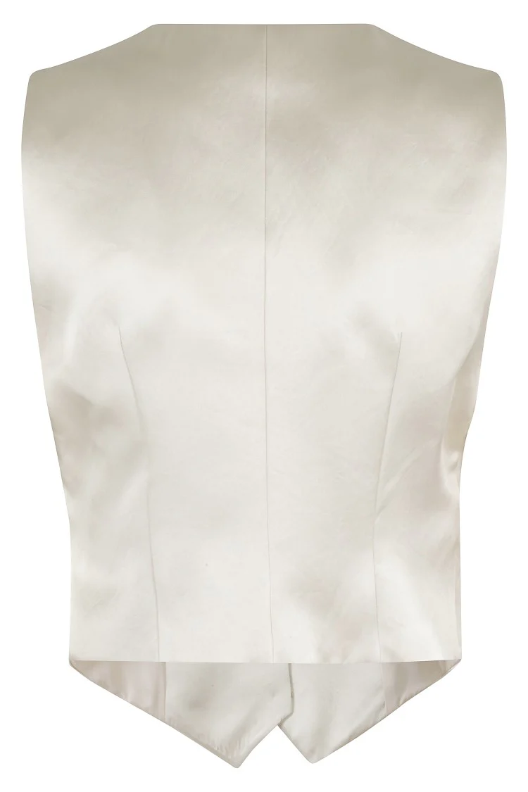 Sleeveless Gilet With Deep V-Neckline