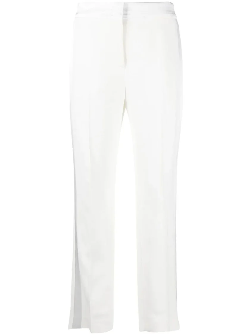 Straight-Leg Tailored Trousers With Clean Front